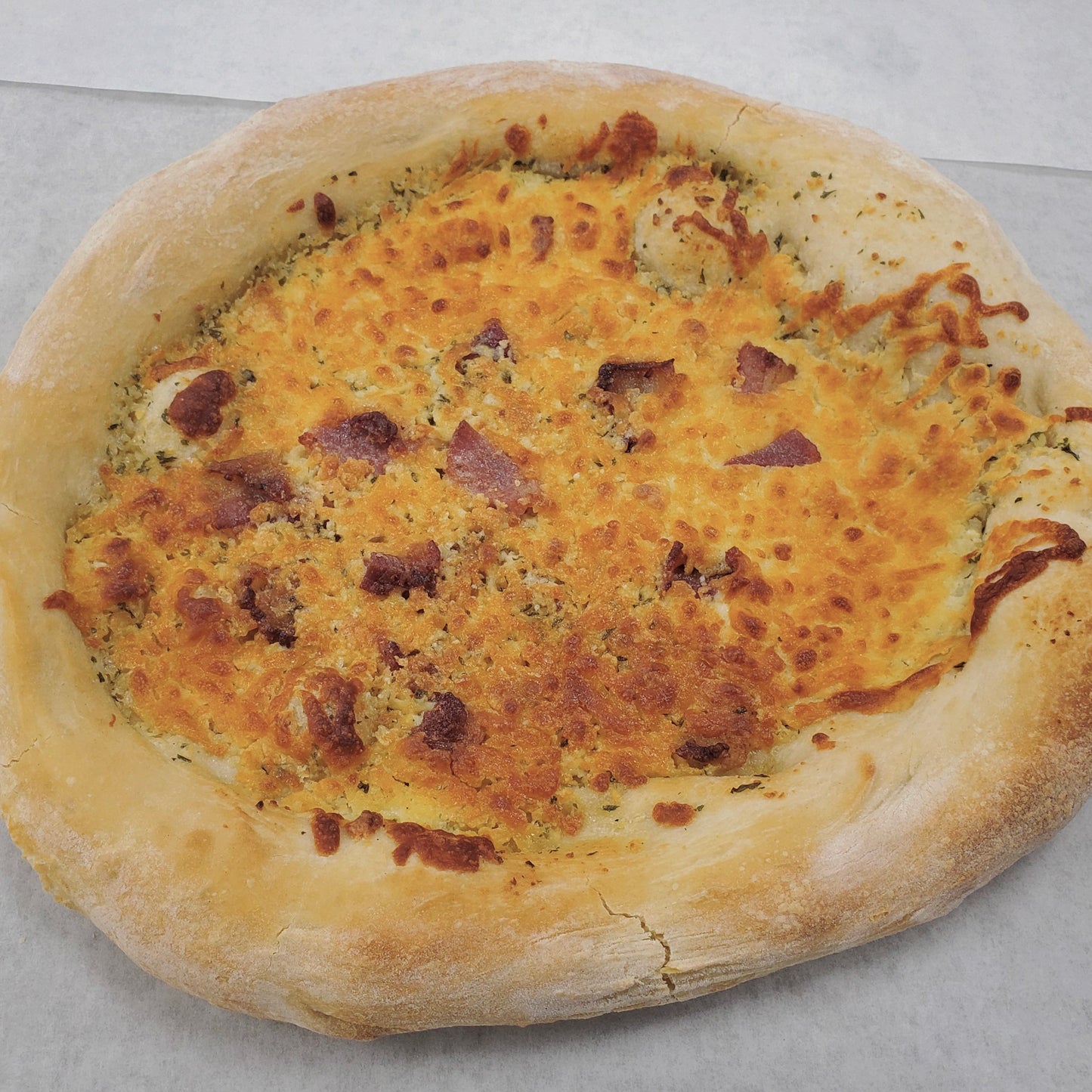 Pizza Ail & Bacon 12 pouces